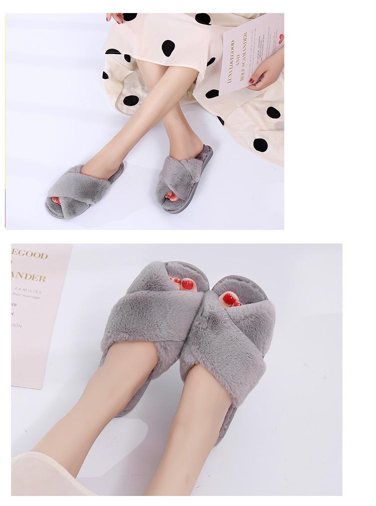 Women's Fashion Winter Plush Home Slippers