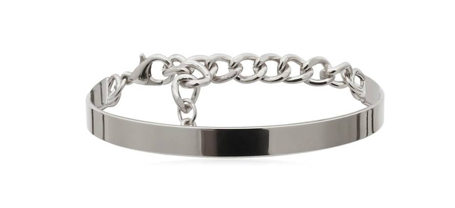 Curb Cuban Chain Bracelets Set for Women, 4 Pcs