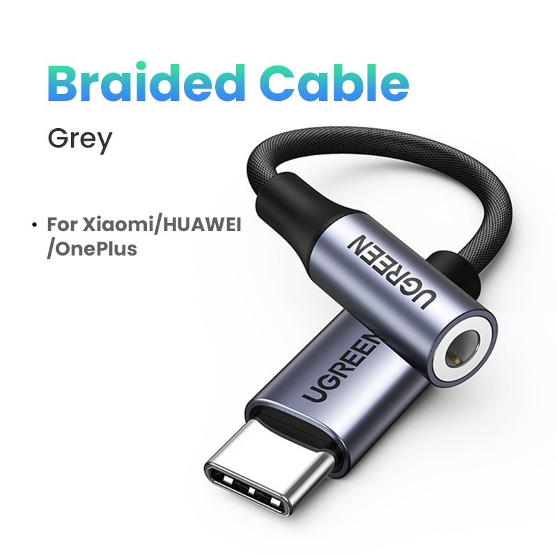 Grey Braided Cable