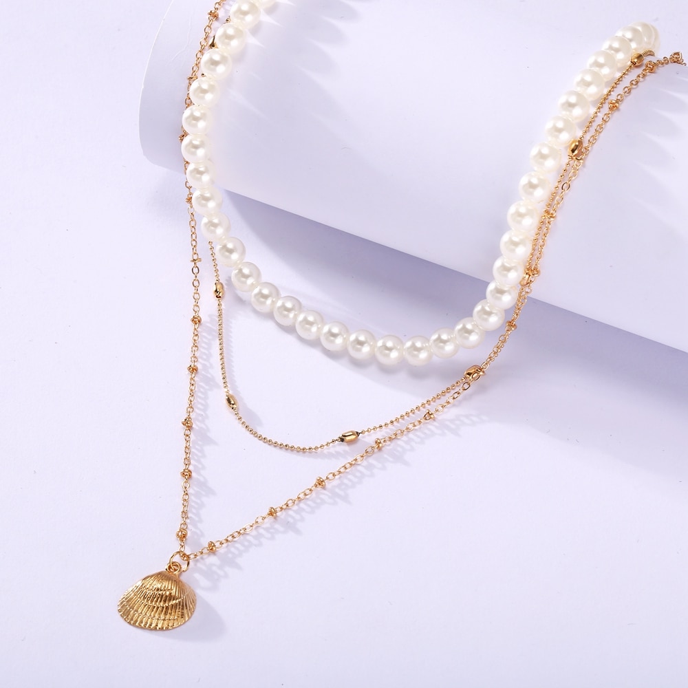 Vintage Multi-Layer Pearl Necklace for Women