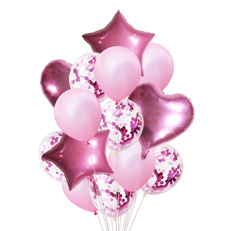 Balloons with Confetti for Party Decoration