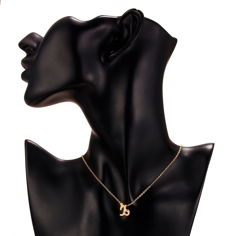 Women's Elegant Zodiac Sign Pendant Necklace